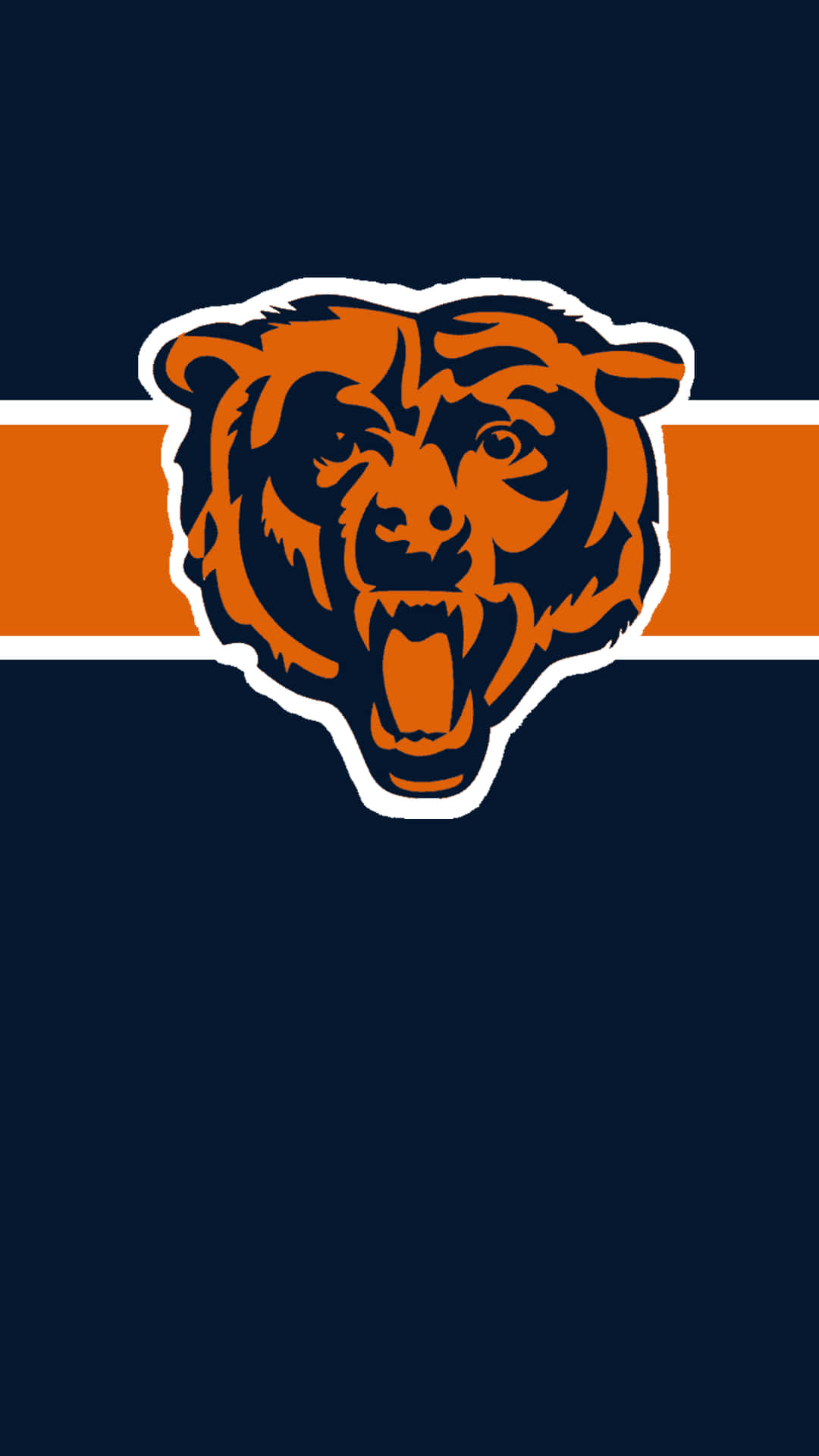 Chicago Bears Logo On A Dark Background Background