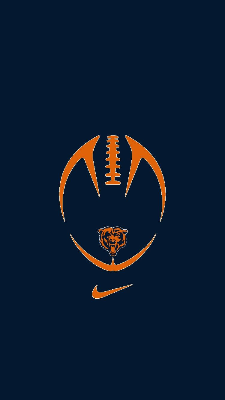 Chicago Bears Navy Blue Background
