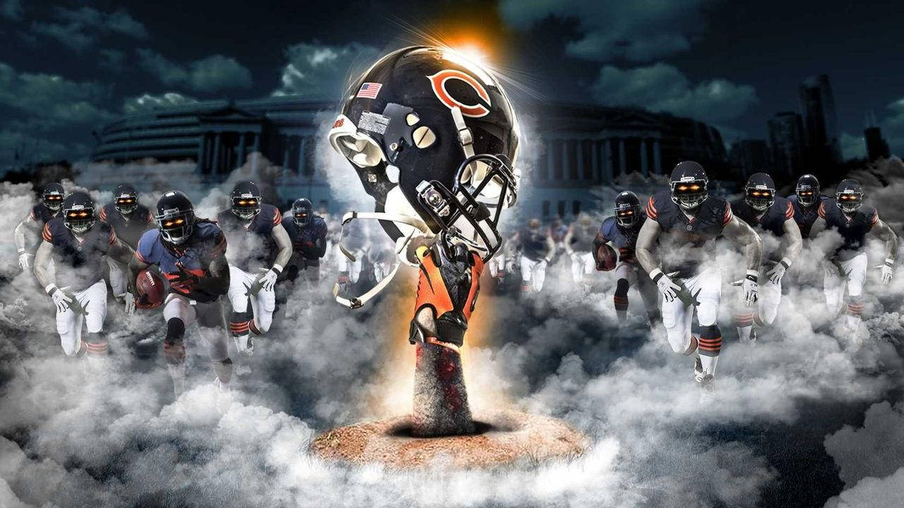 Chicago Bears Smoky Desktop