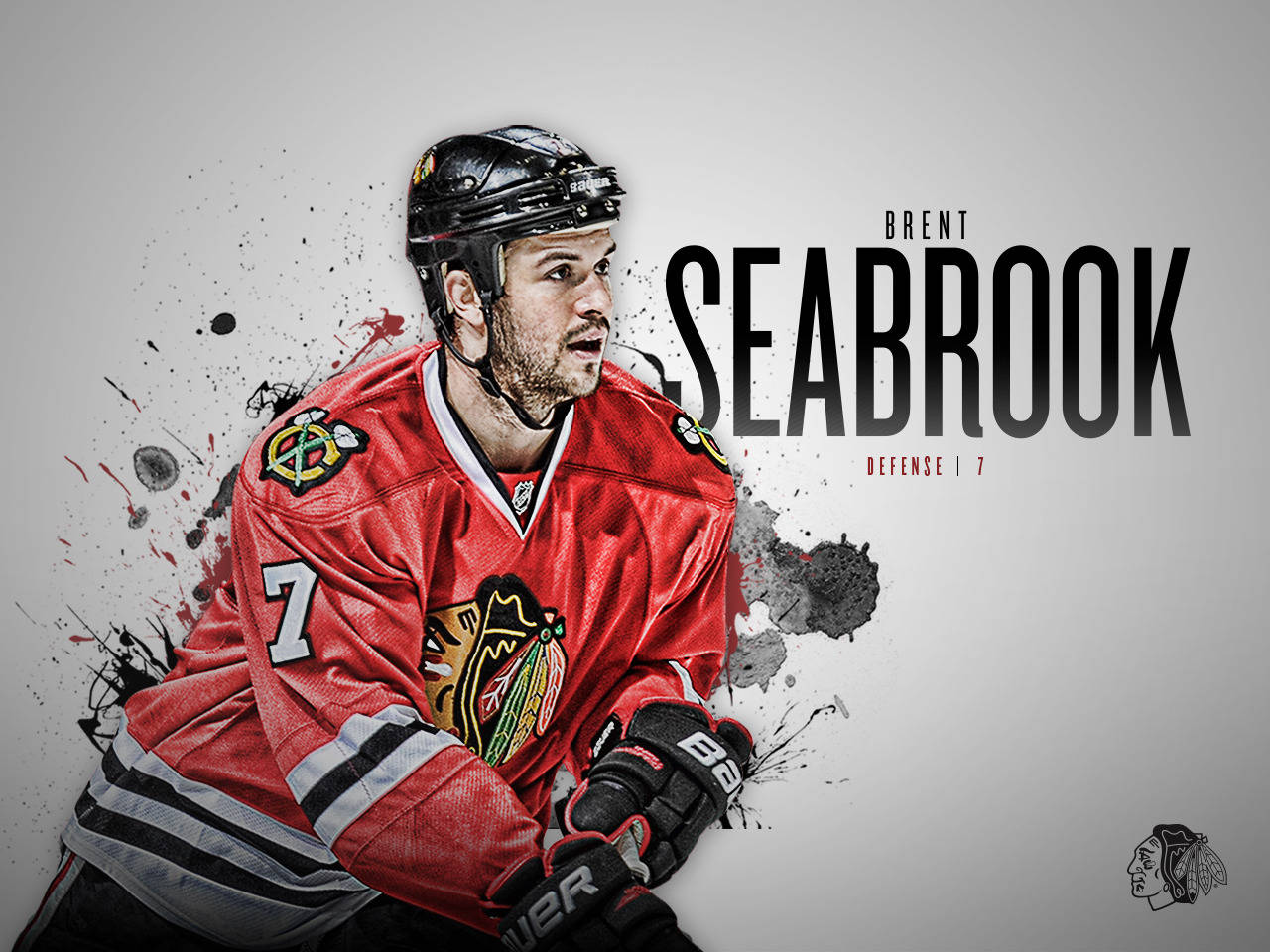 Chicago Blackhawks Brent Seabrook Graphic Art Background