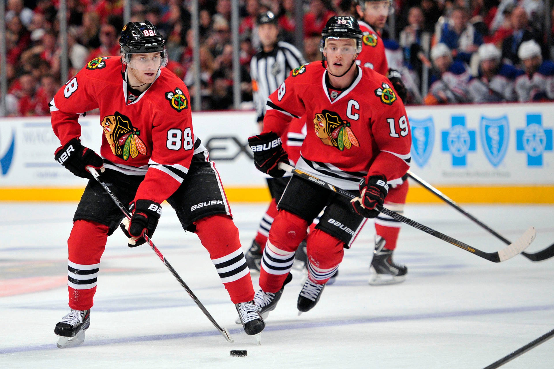 Chicago Blackhawks Team Jonathan Toews And Patrick Kane