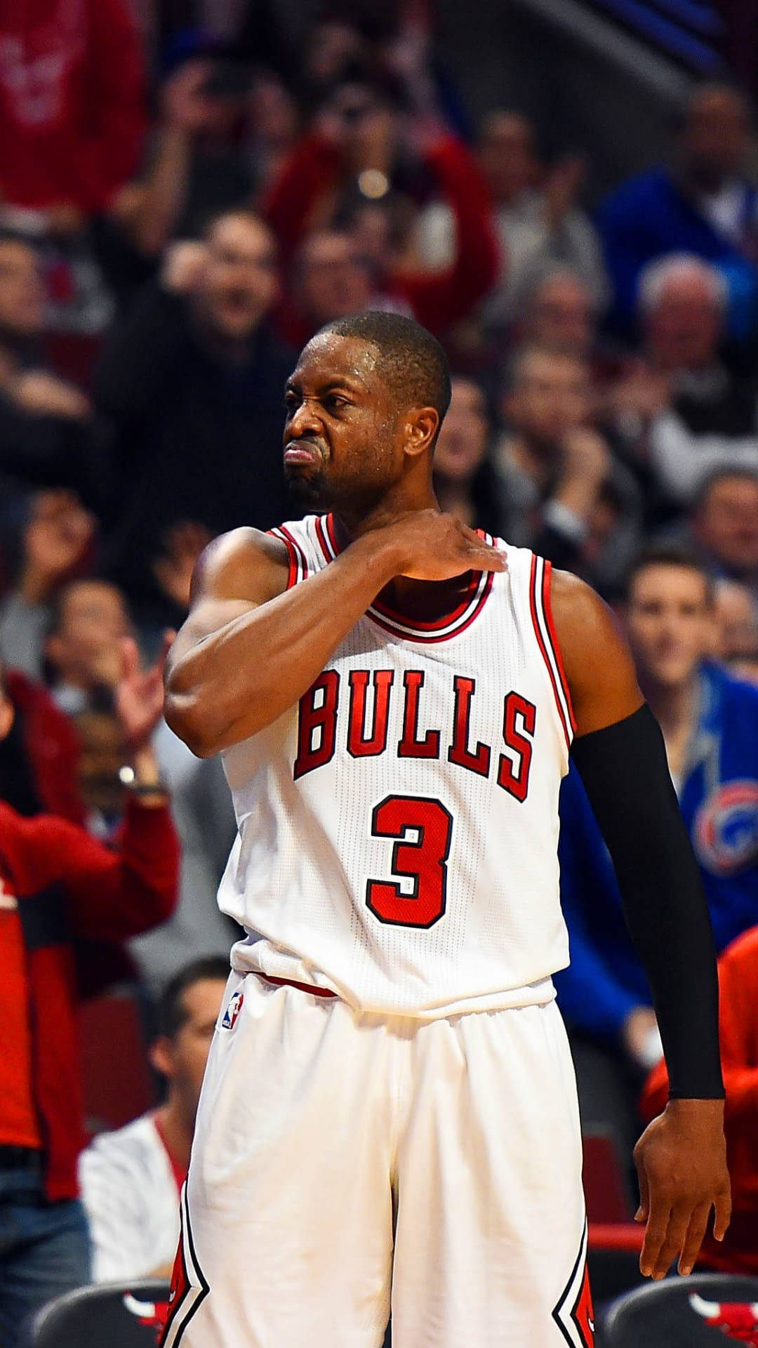 Chicago Bulls Dwyane Wade Fierce Throat Slash