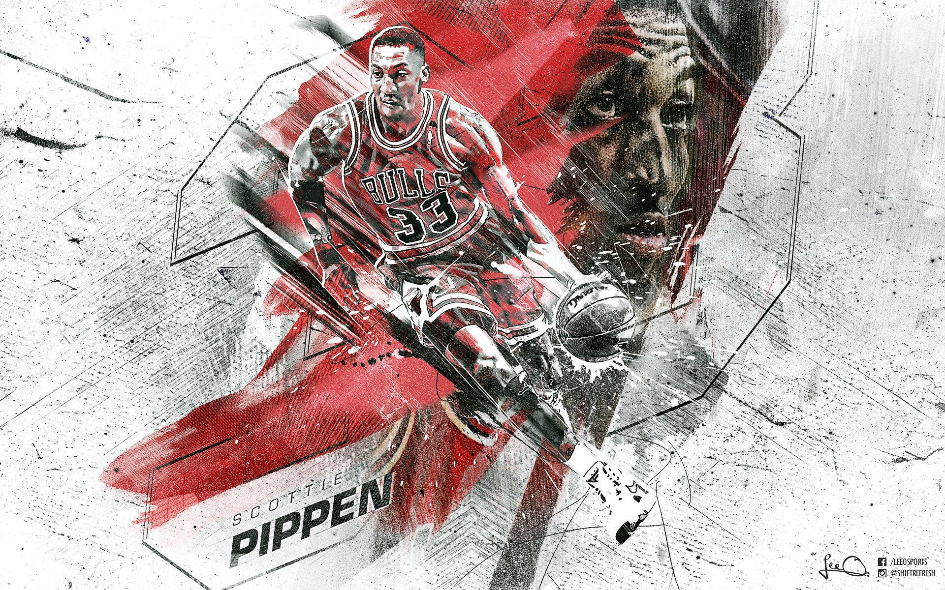 Chicago Bulls Forward Scottie Pippen Background