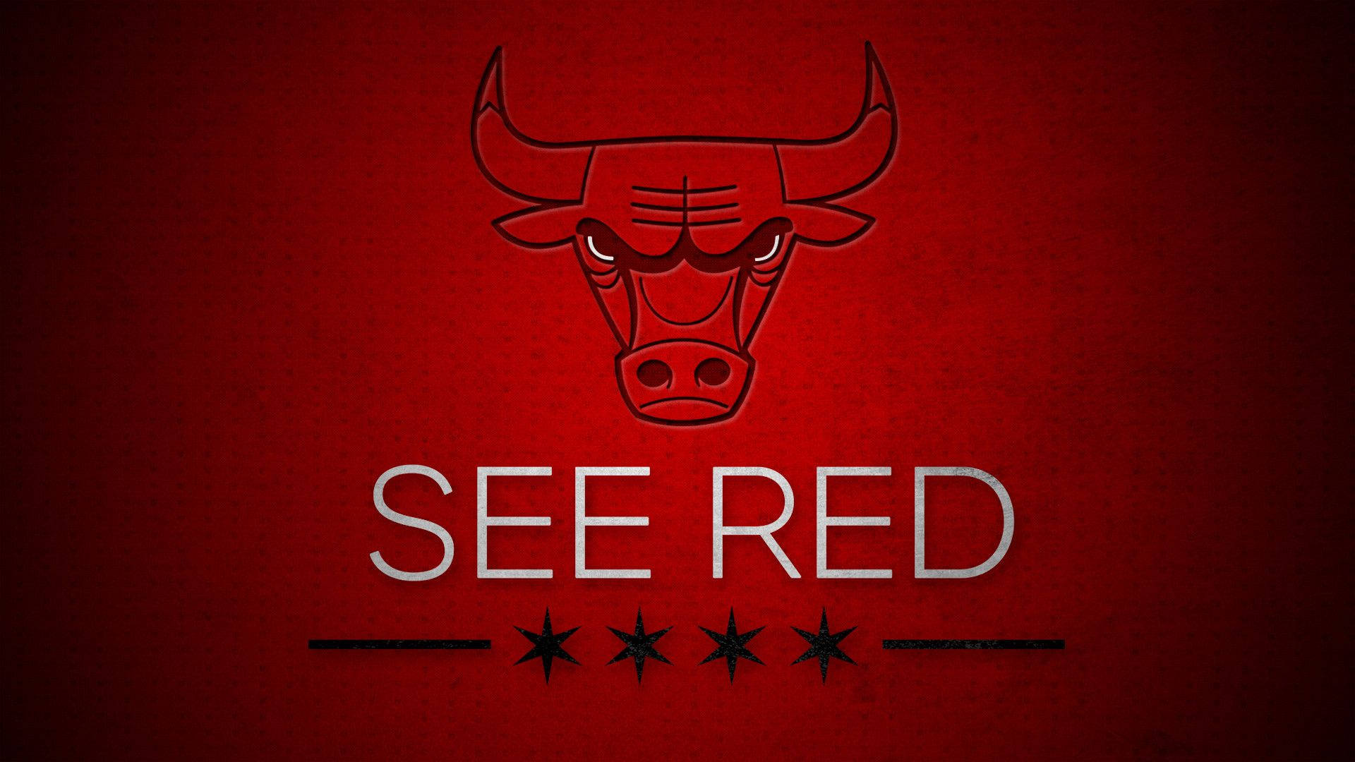 Chicago Bulls Four Black Stars Logo Background