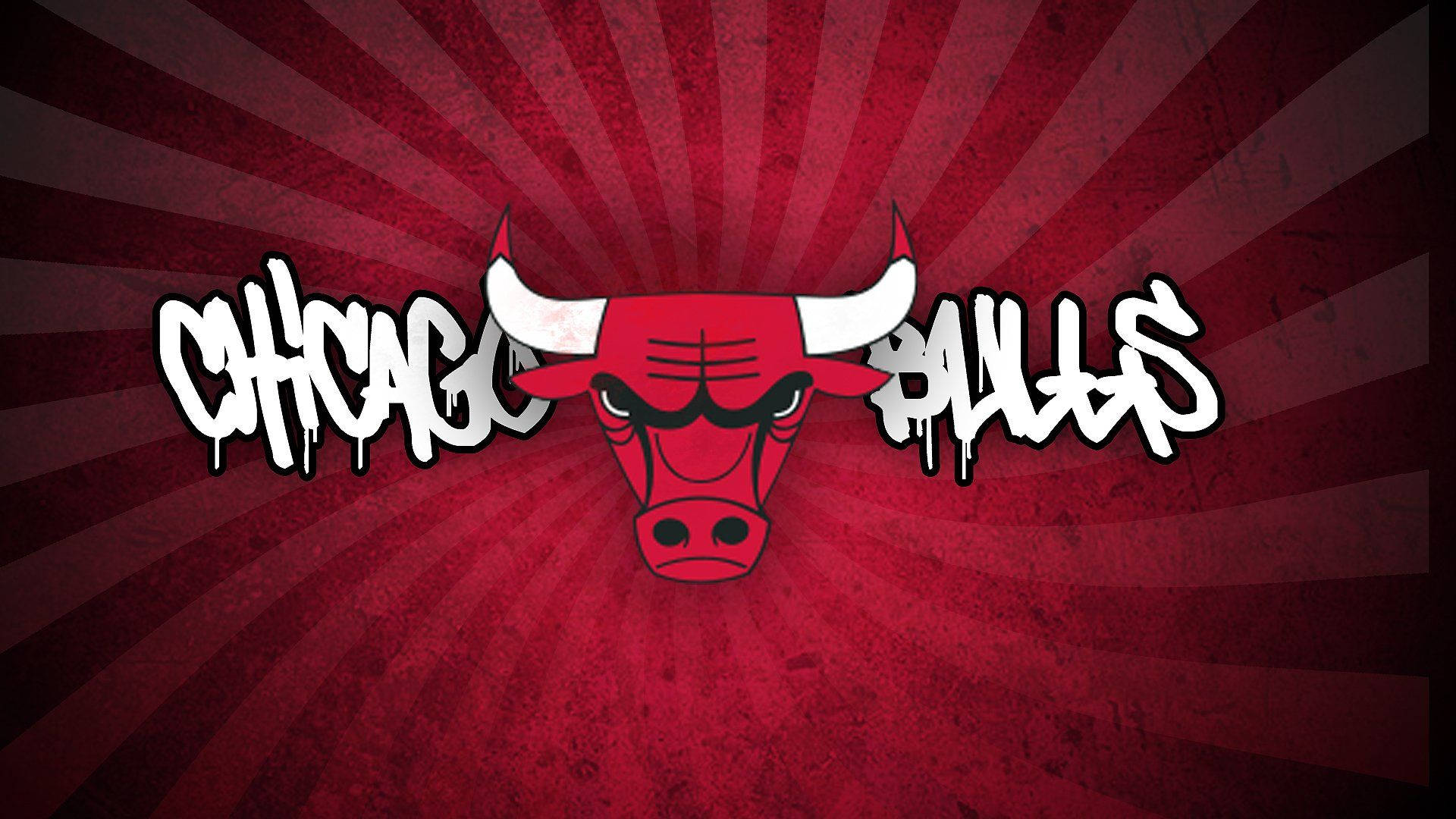 Chicago Bulls Graffiti Style Logo Background