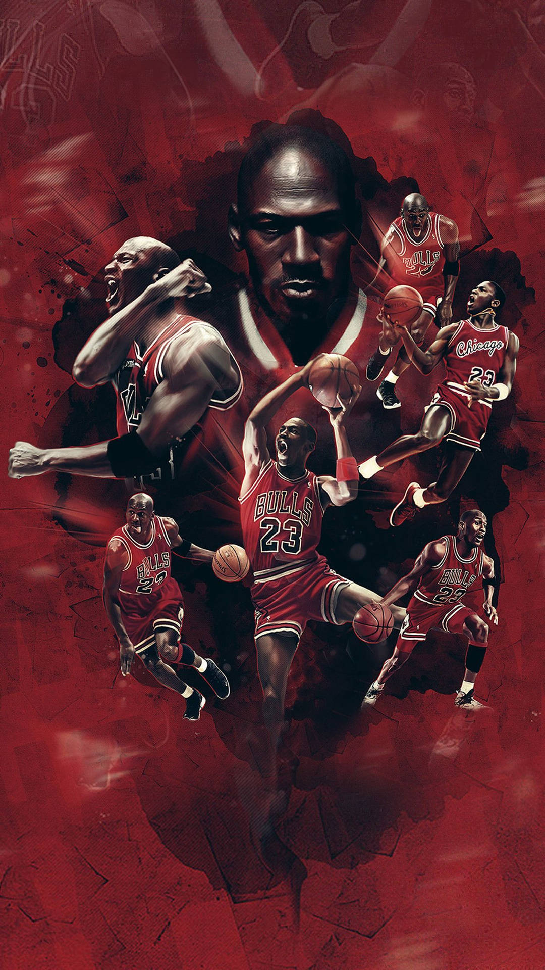 Chicago Bulls Greatest Michael Jordan Background