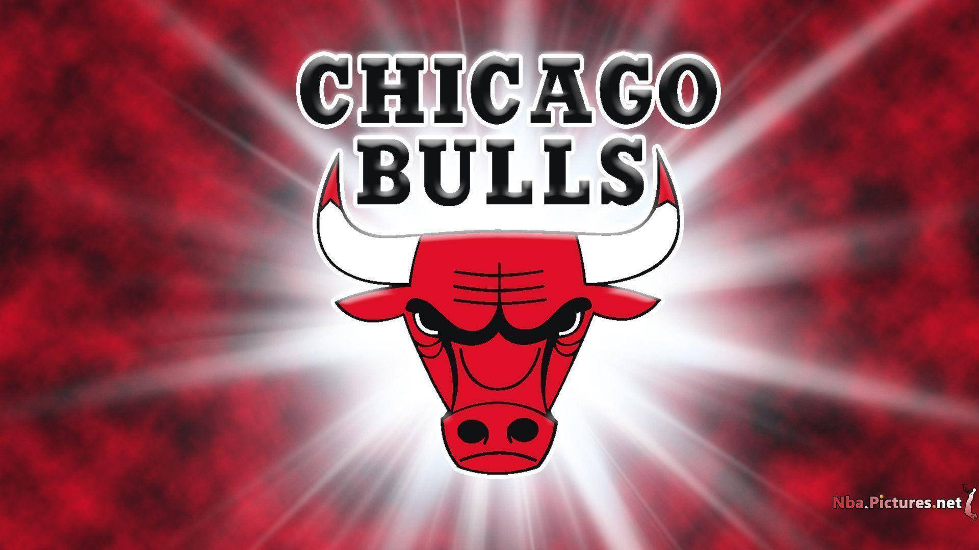Chicago Bulls Red Cloud Logo Background