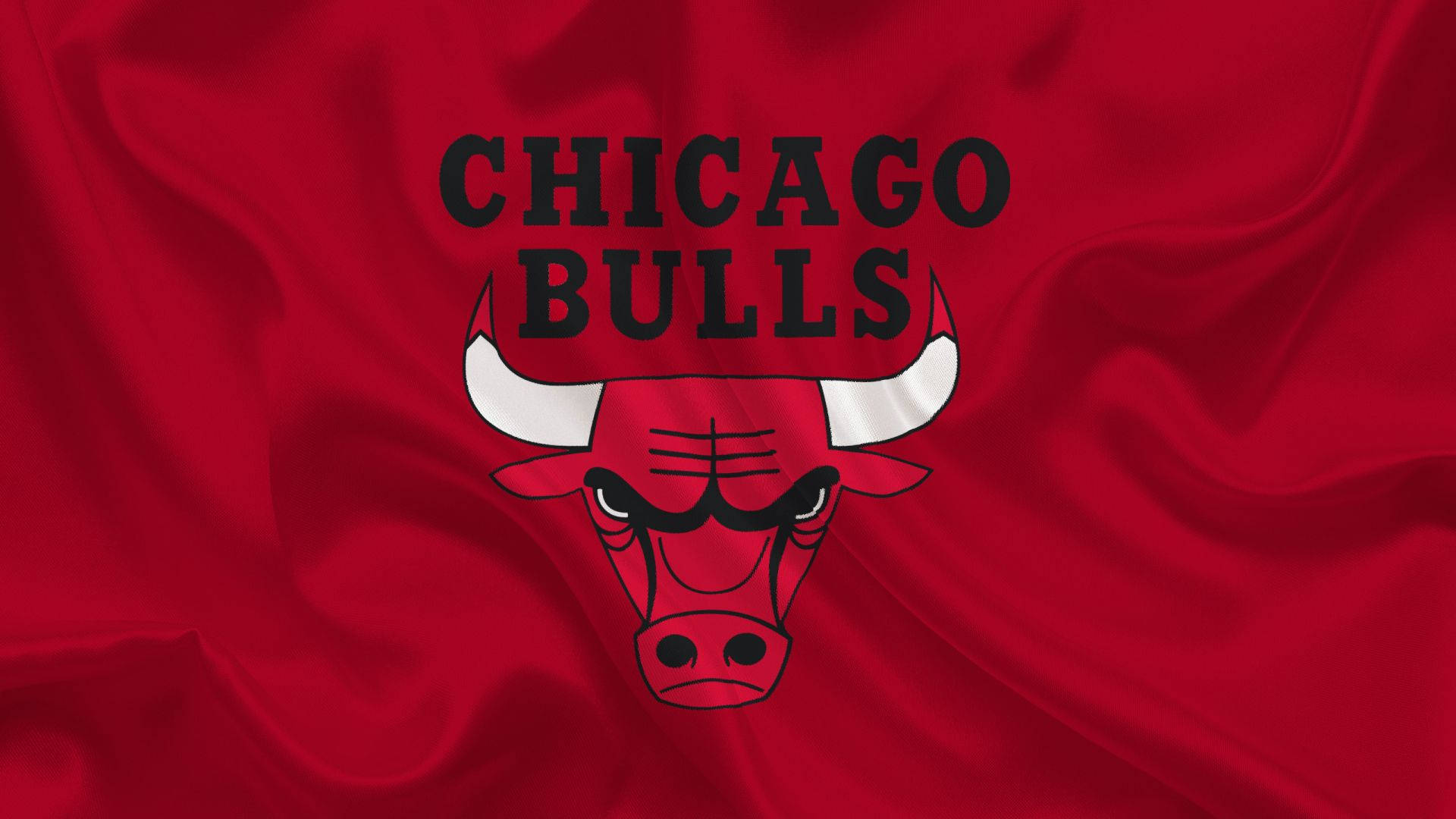 Chicago Bulls Satin Flag Logo Background