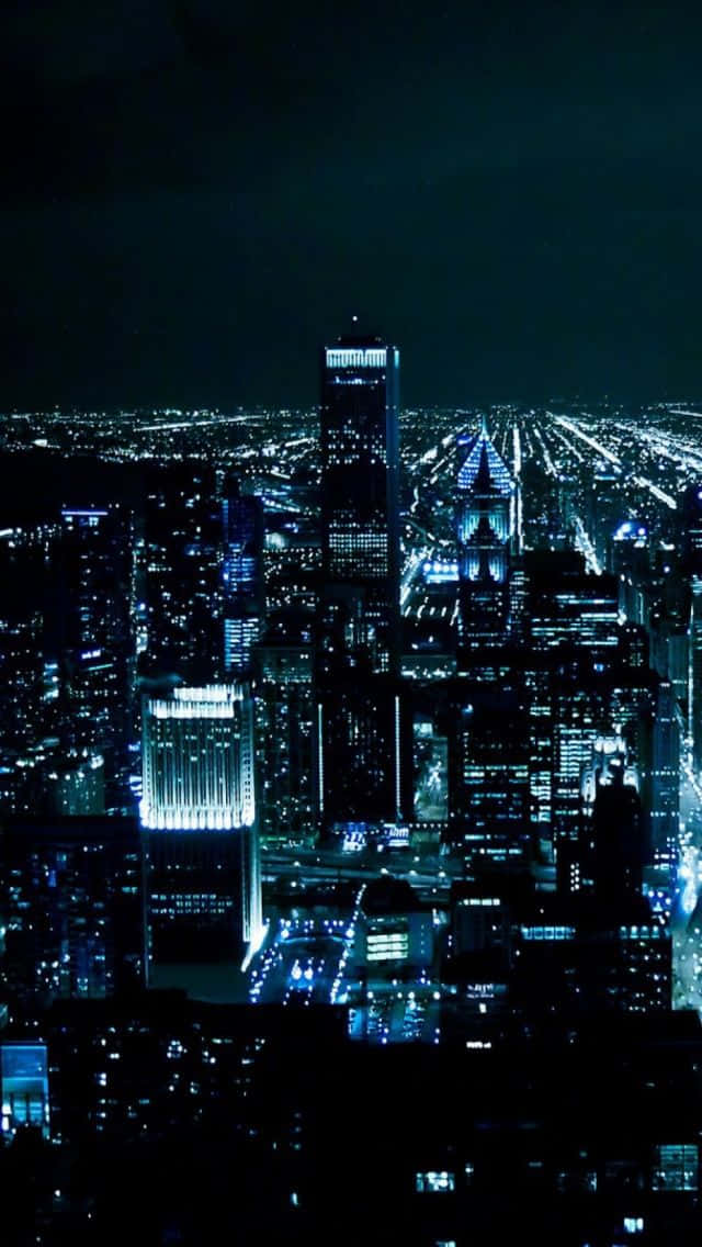 Chicago City Night Blue Hue