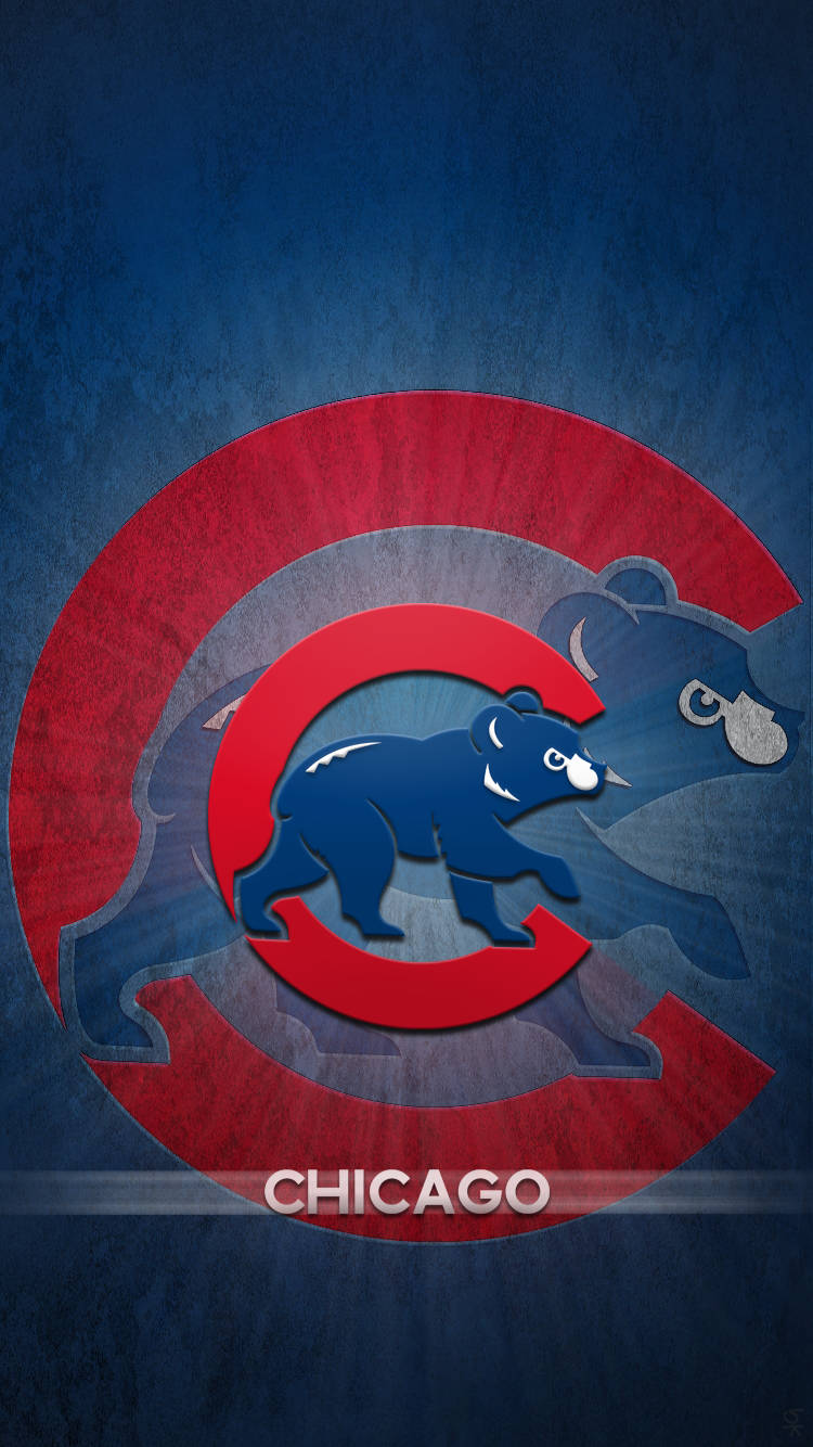 Chicago Cubs Glowing Logo Background