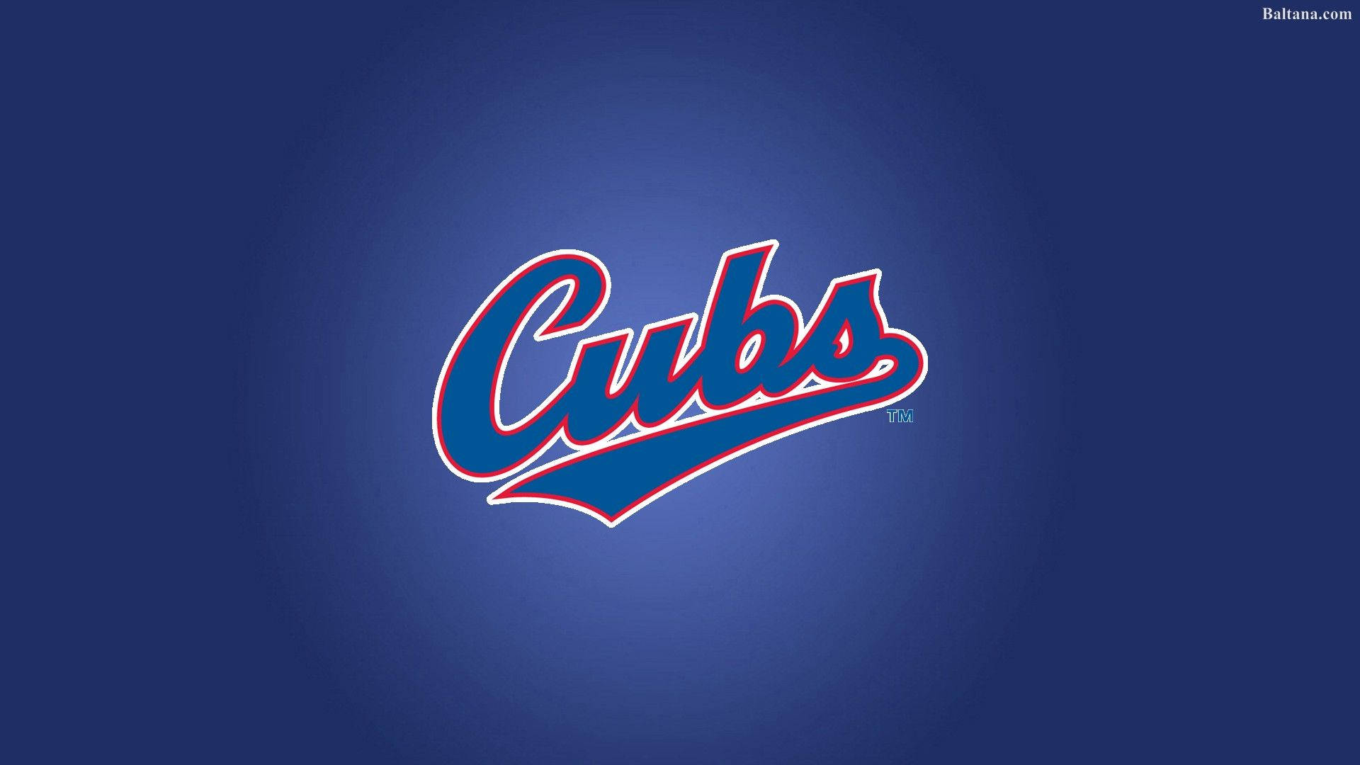 Chicago Cubs Spelled Out Logo Background