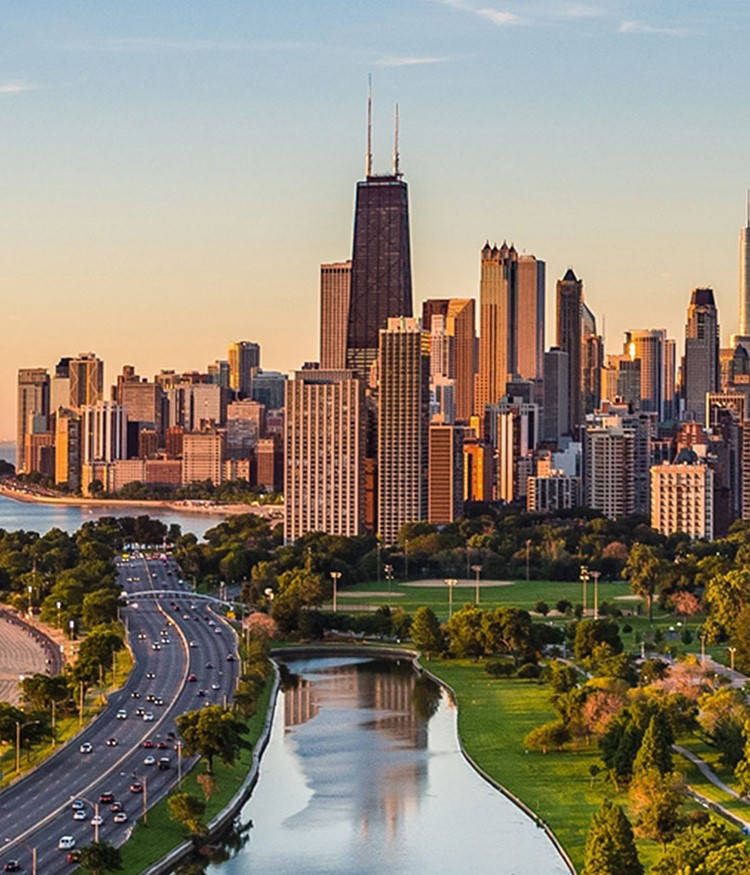 Chicago Illinois' Cityscape Vertical Photo