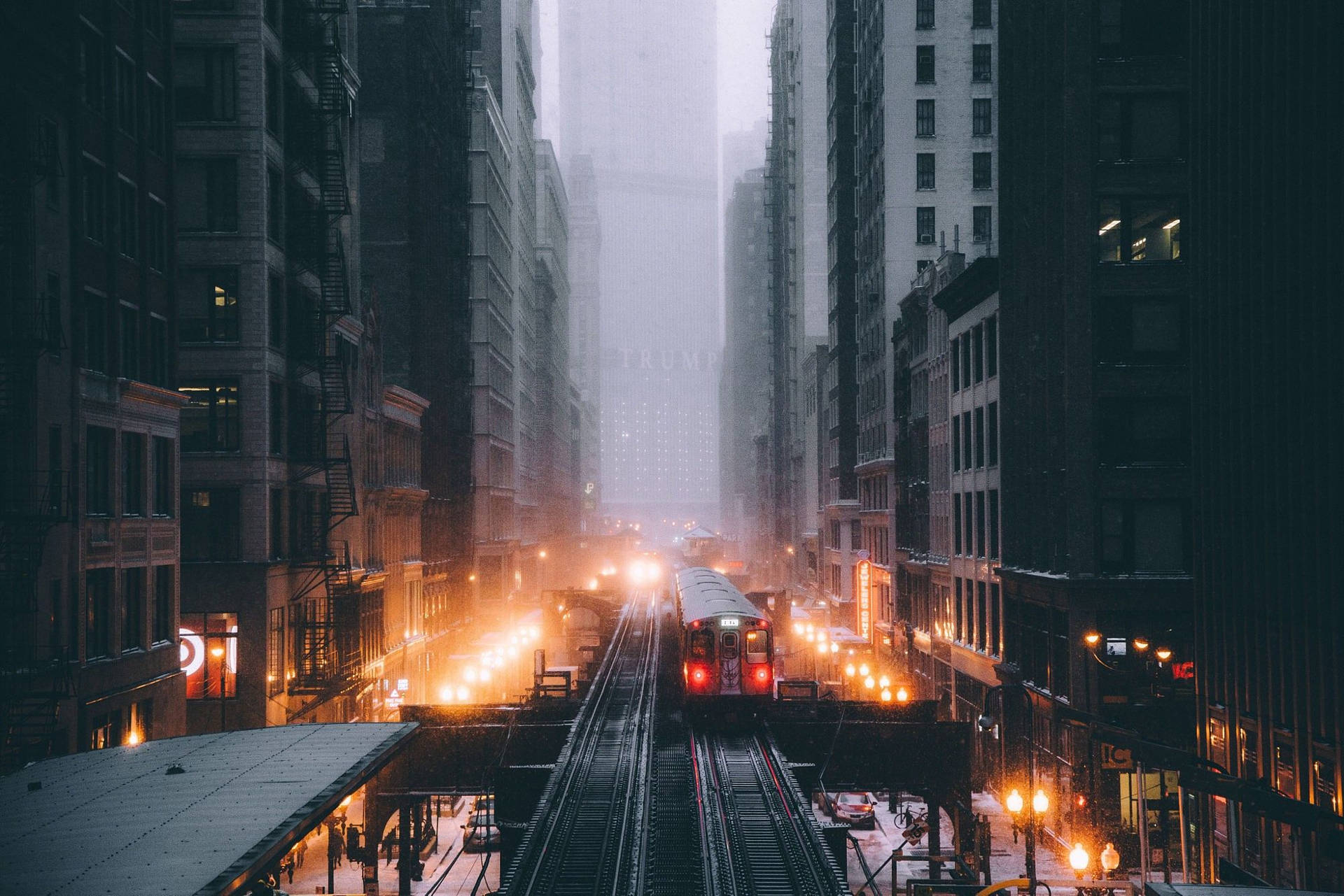 Chicago Metro Subway Background