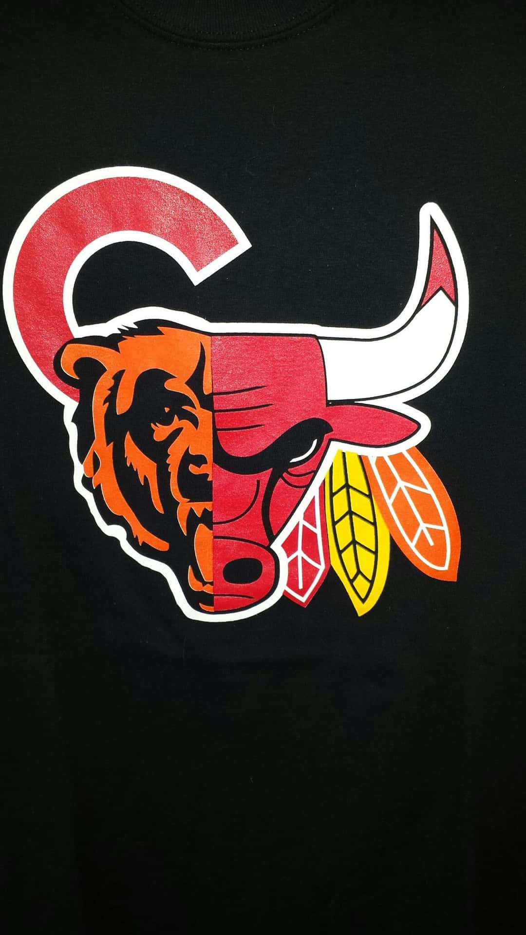Chicago Sports Combined Digital Art Background