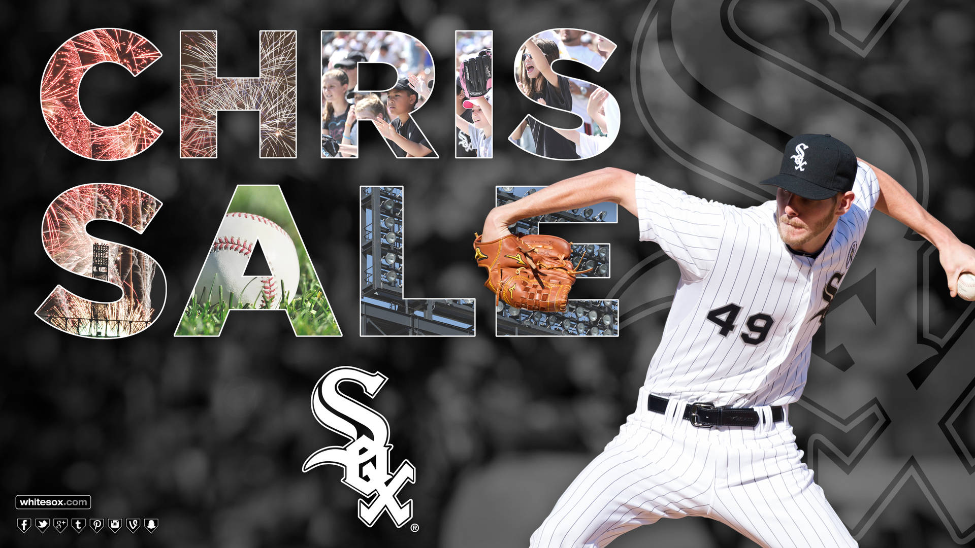 Chicago White Sox Chris Sale Cover Background