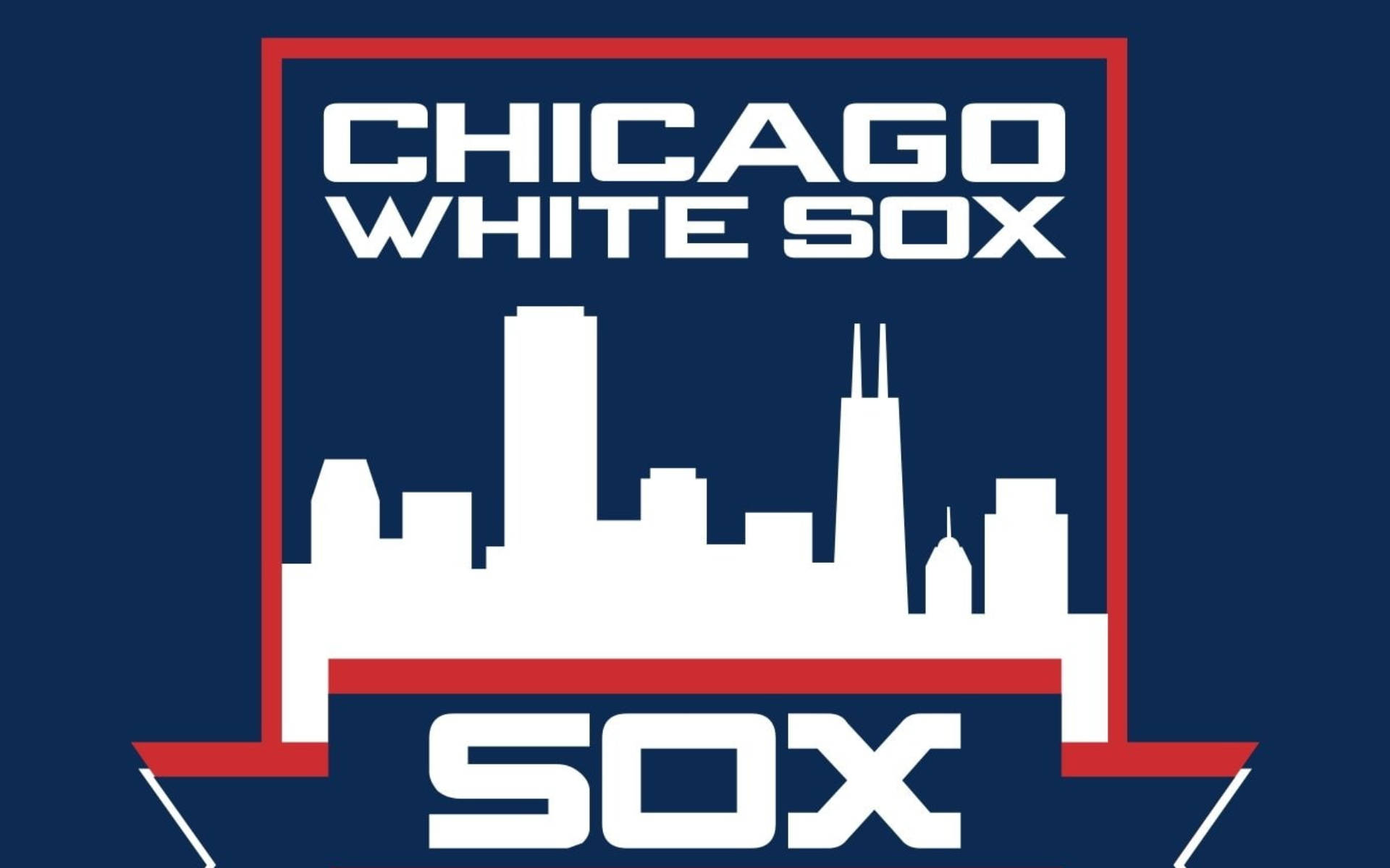 Chicago White Sox Digital Retro Logo Background