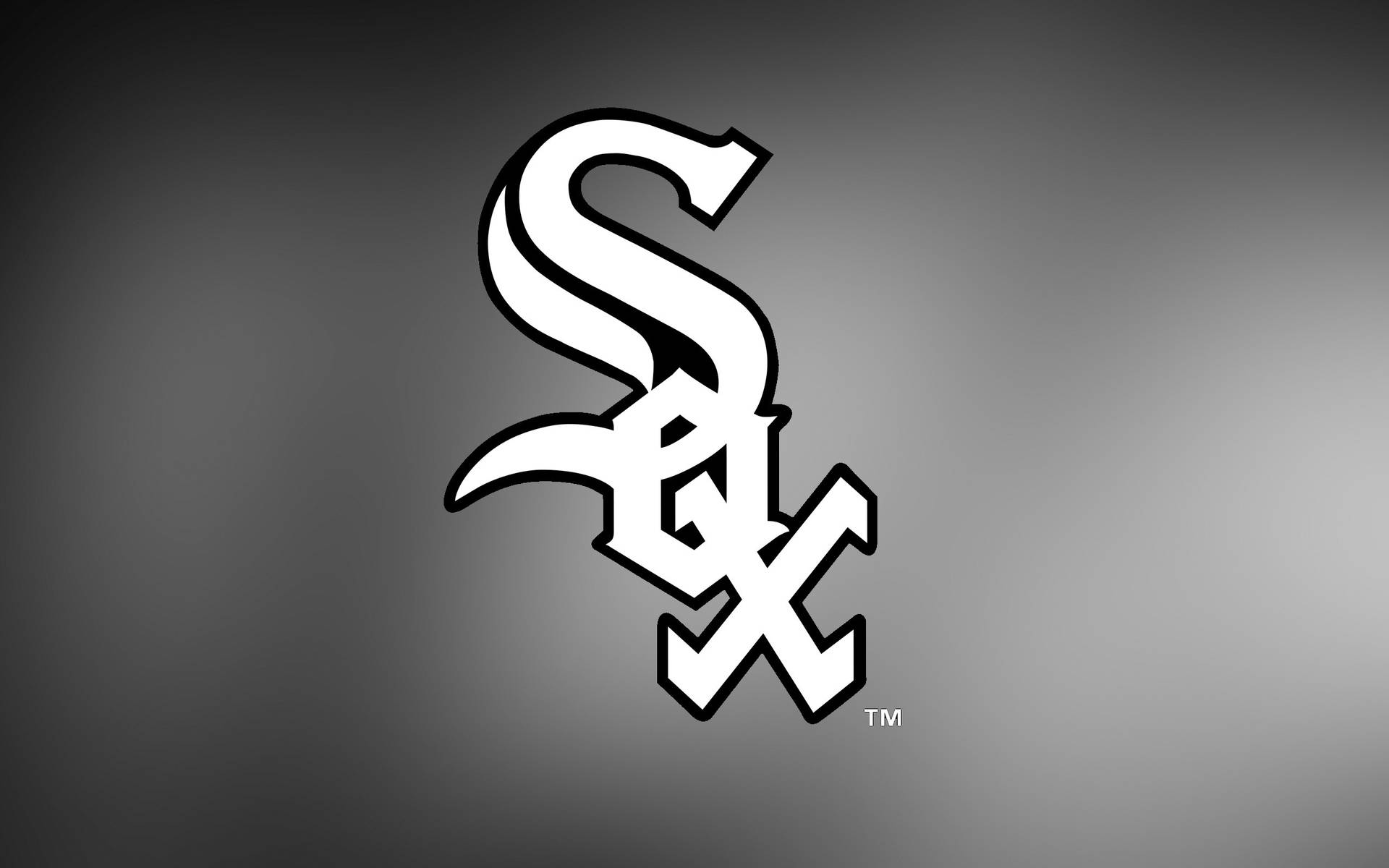 Chicago White Sox In Black Gradient Background