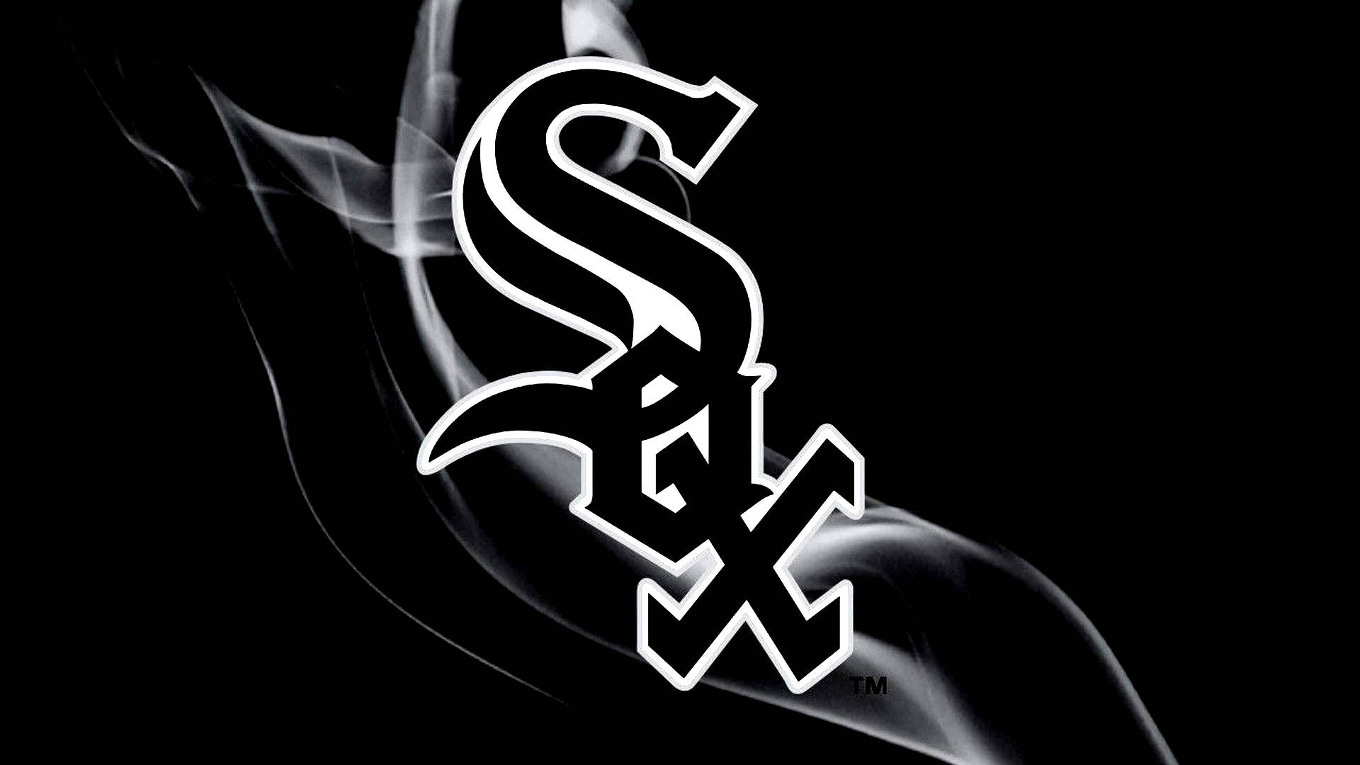 Chicago White Sox Logo With Smoke Background