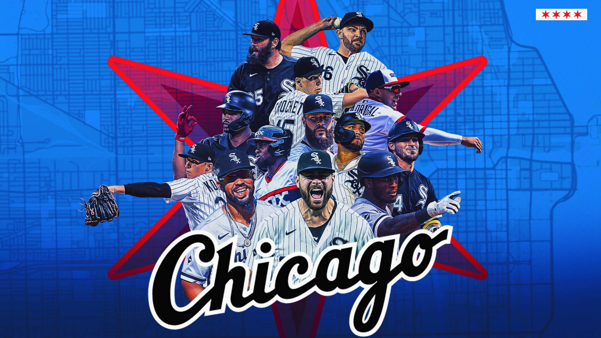 Chicago White Sox Players Fan Art Background