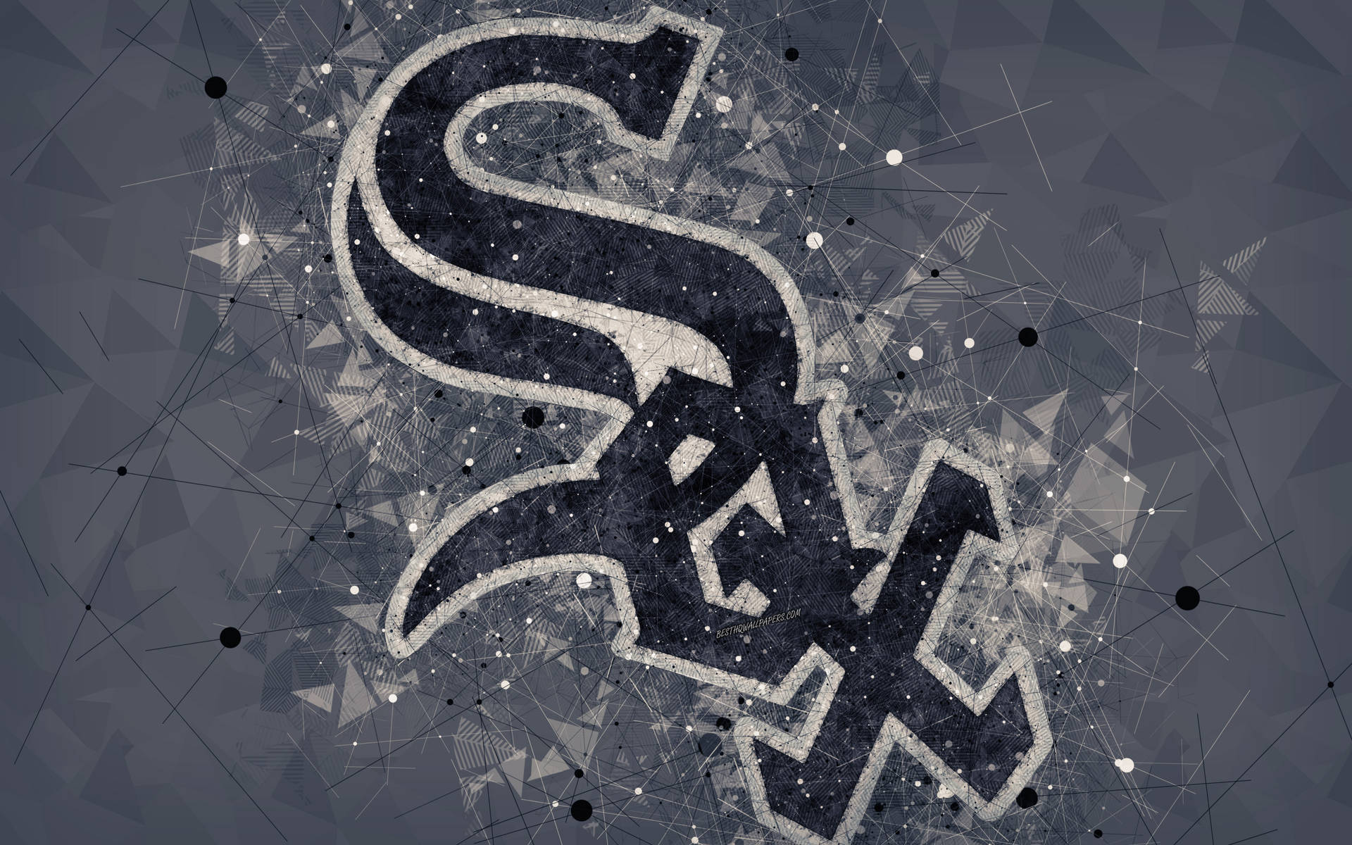 Chicago White Sox Polygon Texture Background