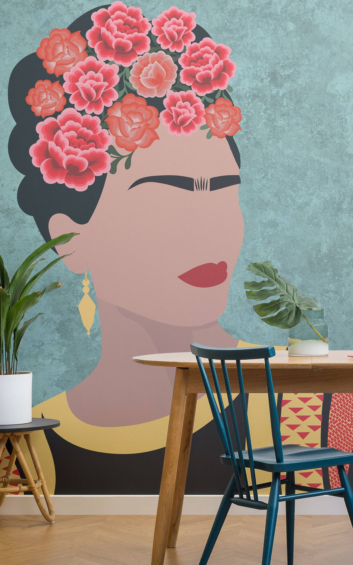 Chicano Artist Frida Kahlo Background