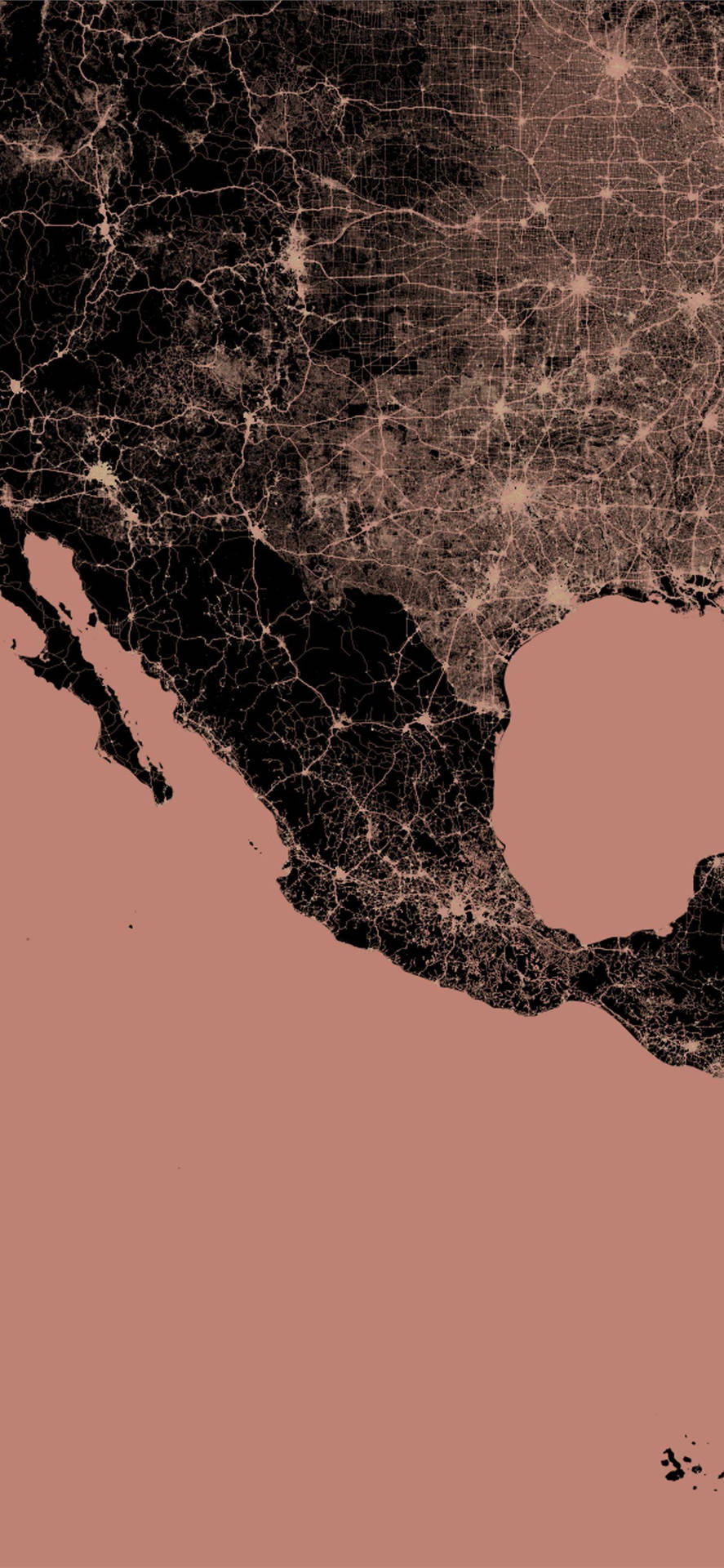 Chicano Mexico Aesthetic Map Background