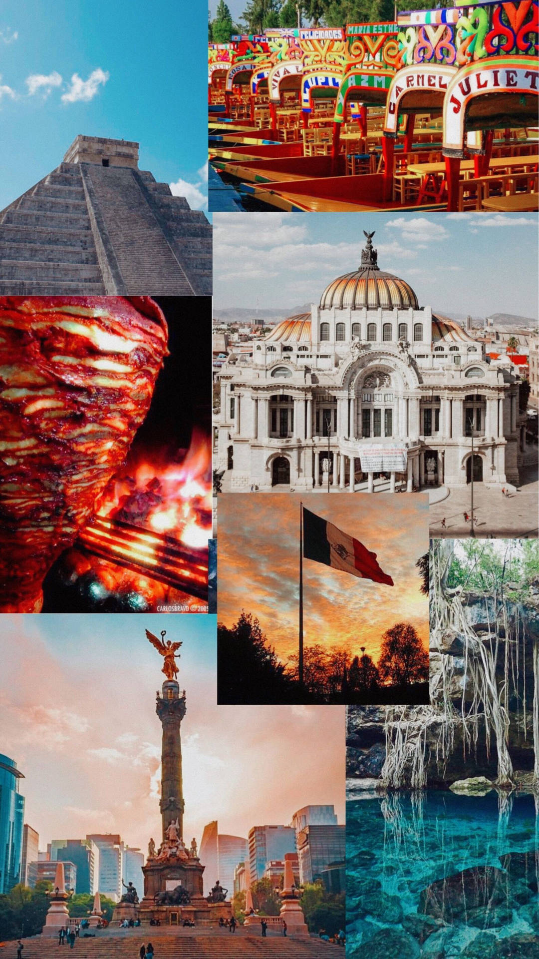 Chicano Places And Culture Collage Background