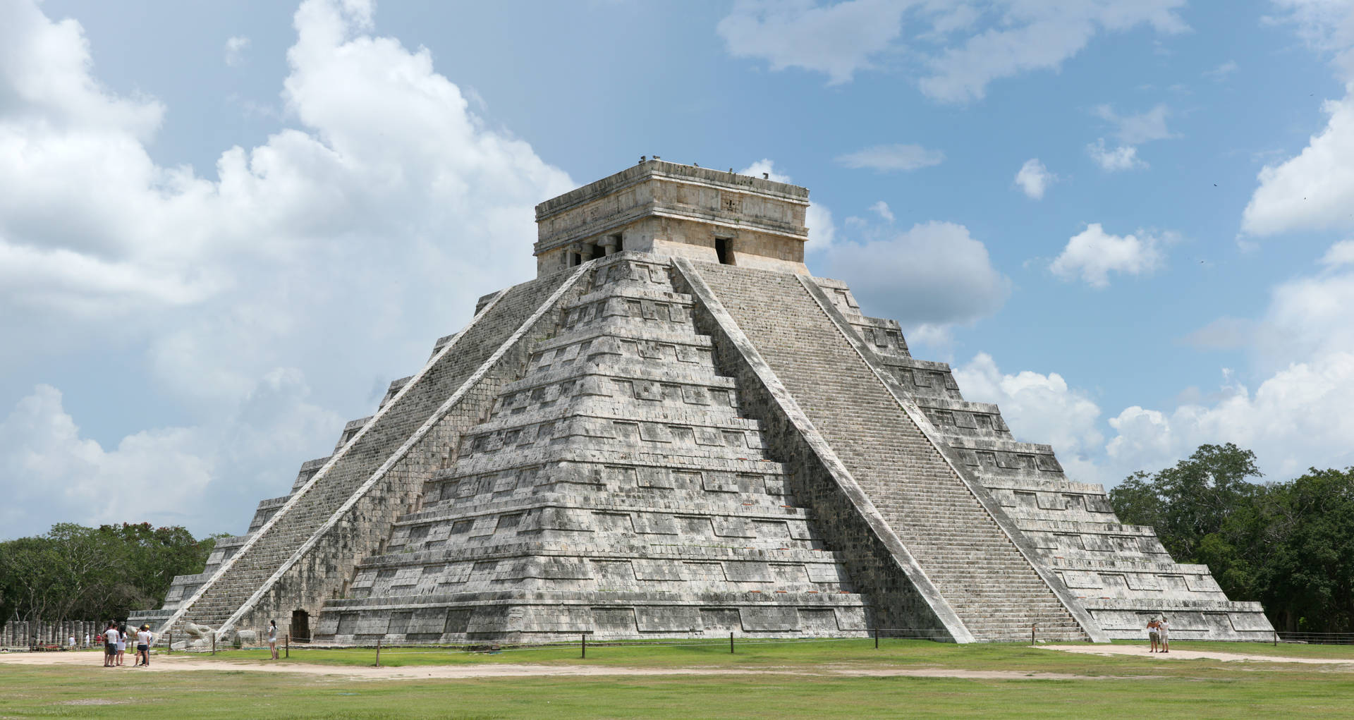 Chichen Itza Against A Cloudy Sky