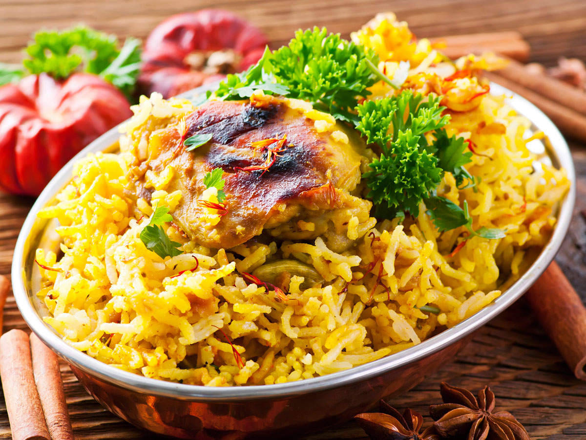 Chicken Biryani At Its Finest Background