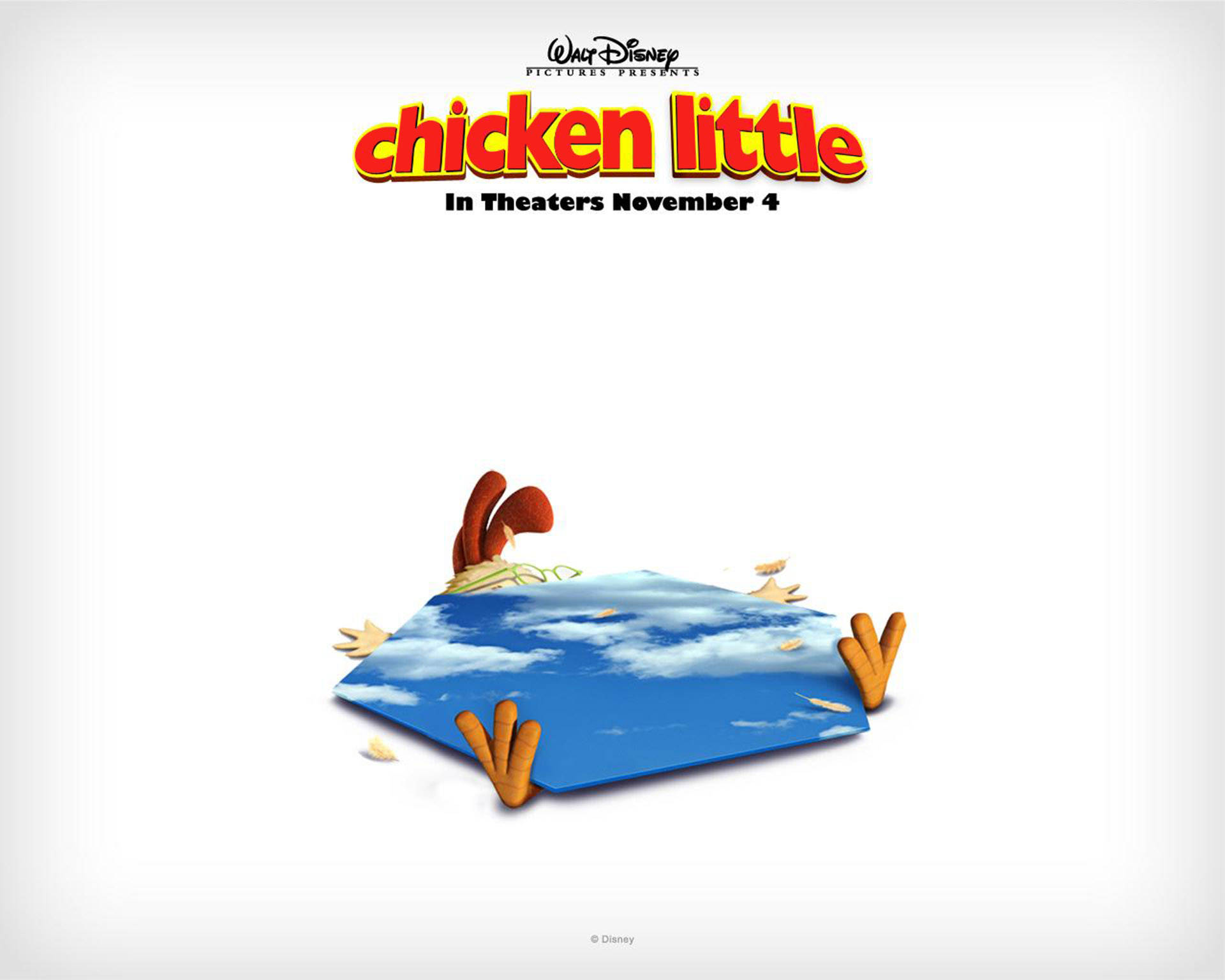 Chicken Little Funny Poster