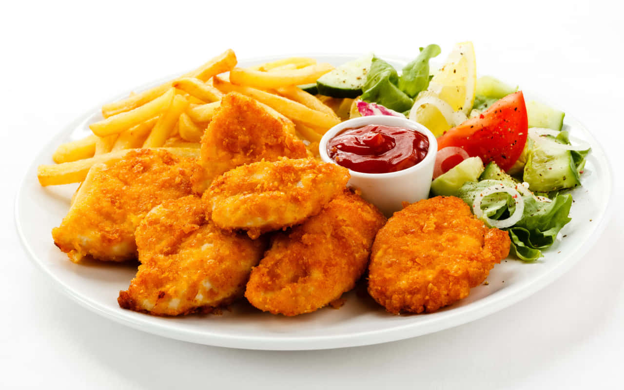 Chicken Nuggets With Fries