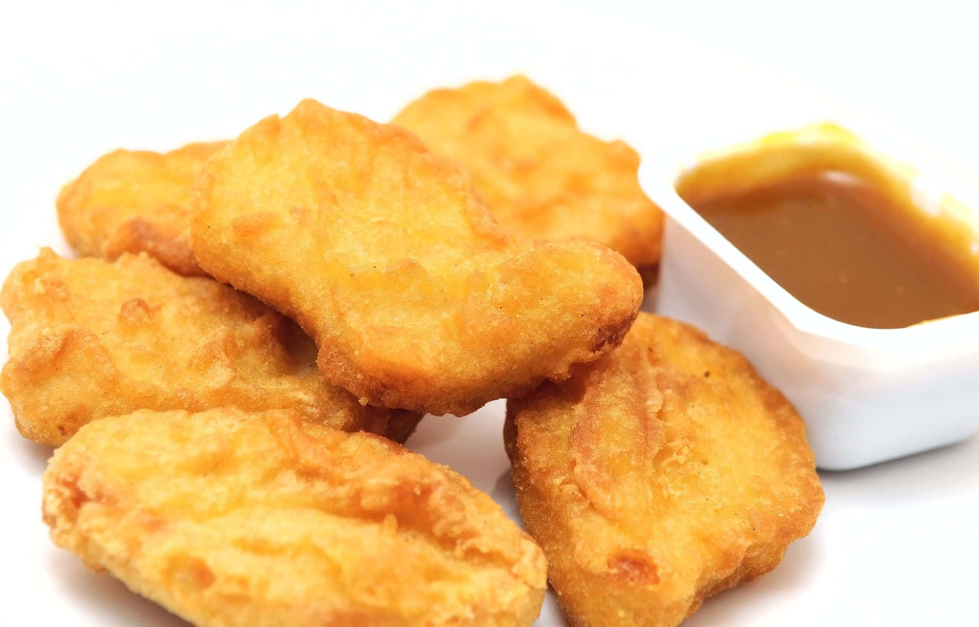 Chicken Nuggets With Gravy Background