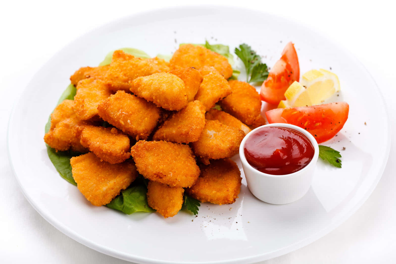 Chicken Nuggets With Tomatoes