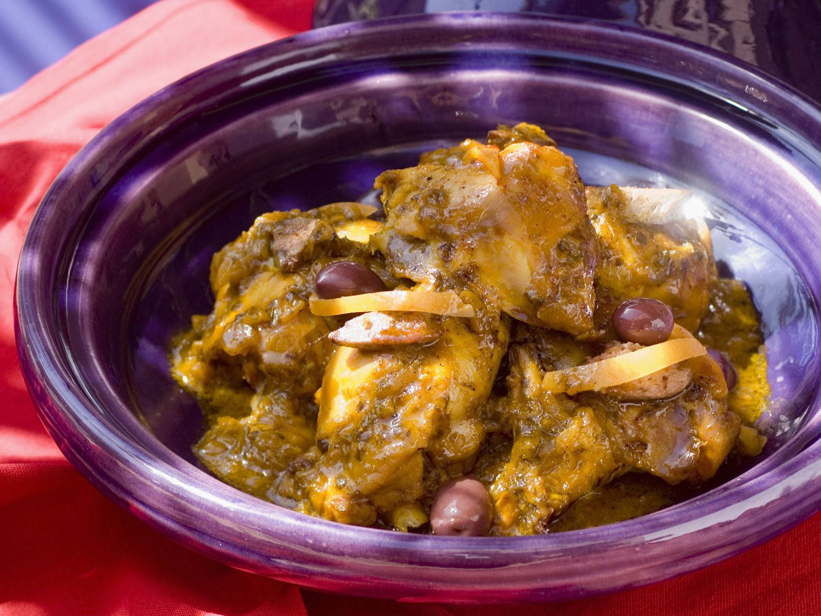 Chicken Tajine North African Dish Background