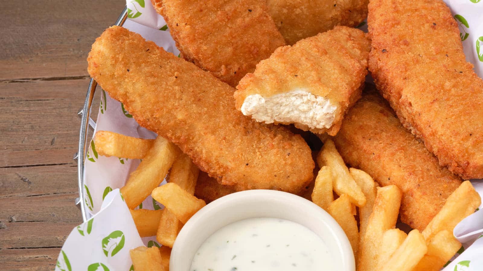 Chicken Tenders With Sour Cream Background