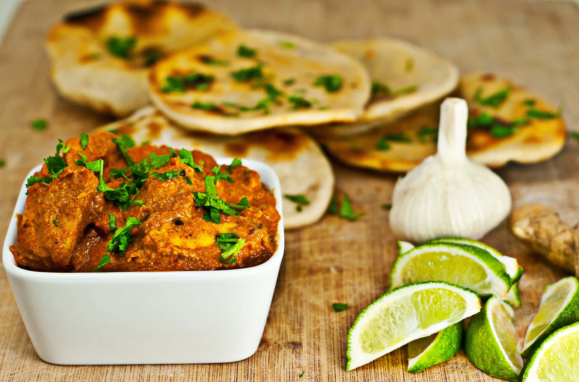 Chicken Tikka Masala Indian Food Background