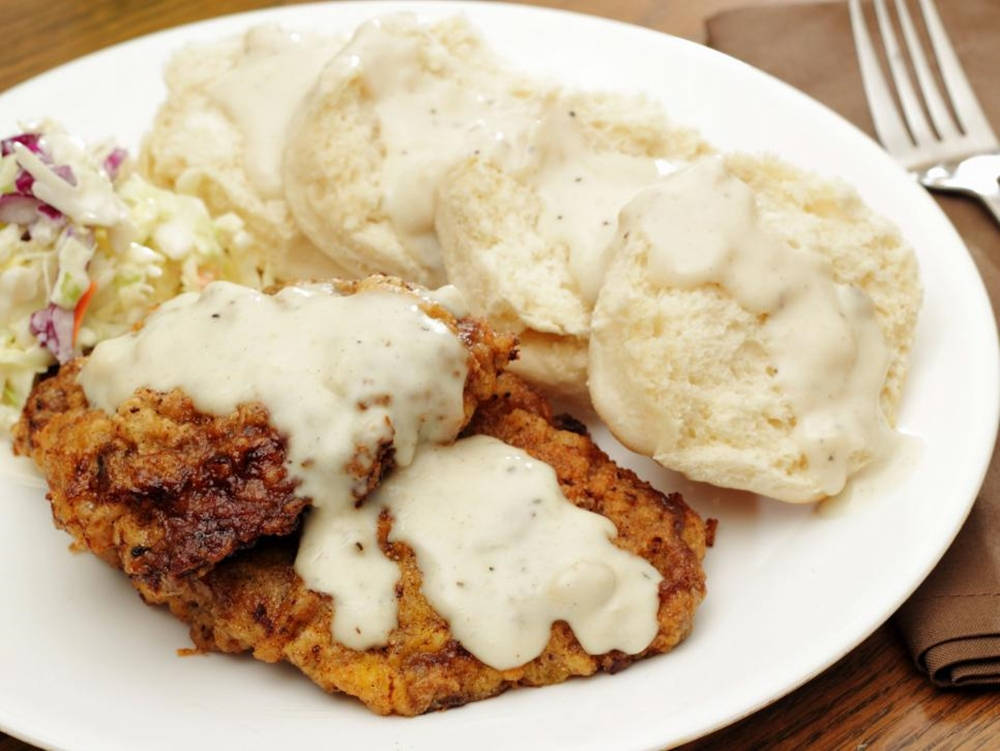 Chicken With Buttermilk Sauce Background