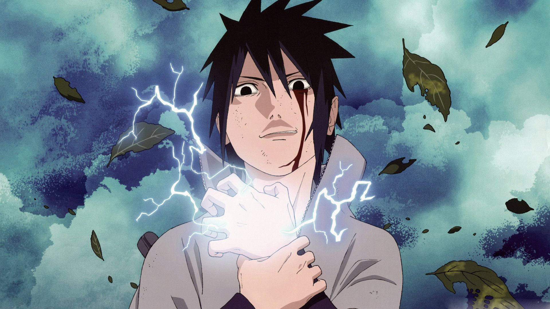 Chidori Sasuke Lightning Hand Background