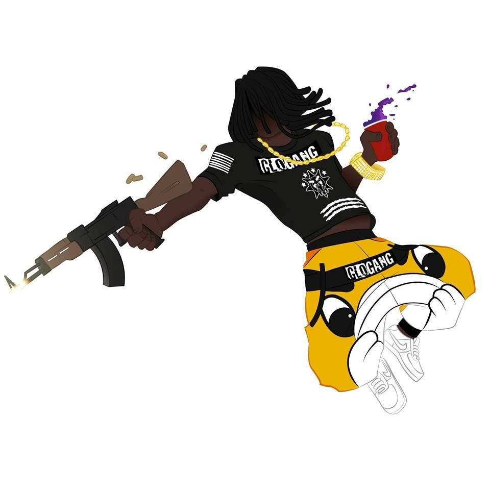 Chief Keef In His Expressive Bang 3 Artwork Background