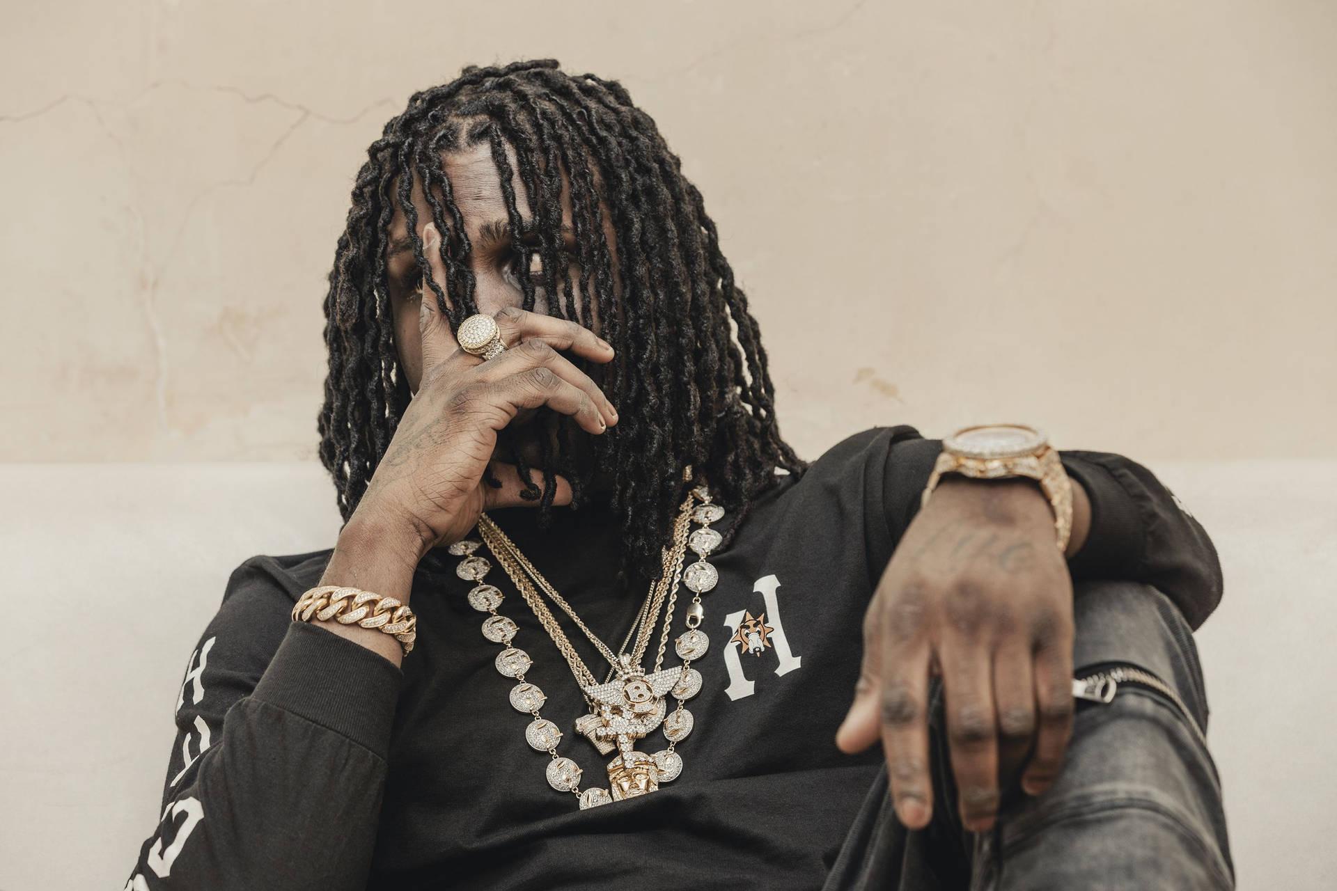 Chief Keef Pensive Pose