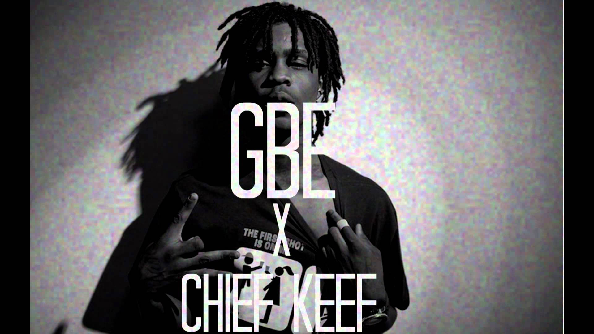 Chief Keef X Gbe Monochrome Poster Background
