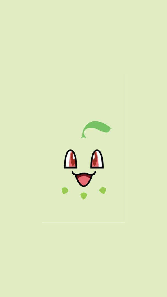 Chikorita Face Pokemon Iphone Background