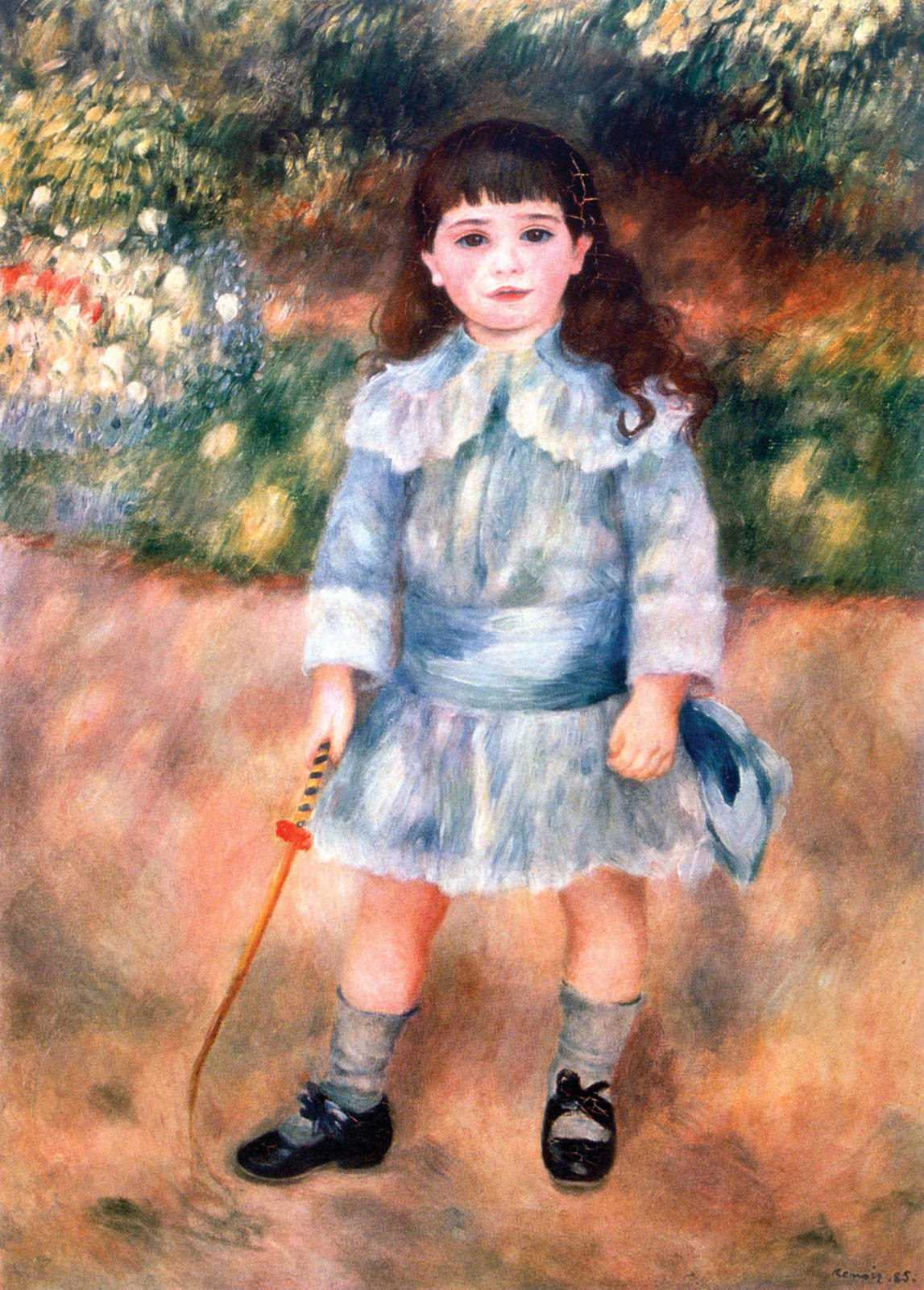 Child In The Garden By Renoir Background