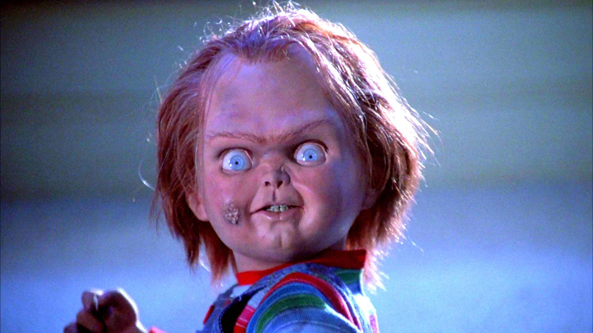 Child's Play Chucky Scary Face Background