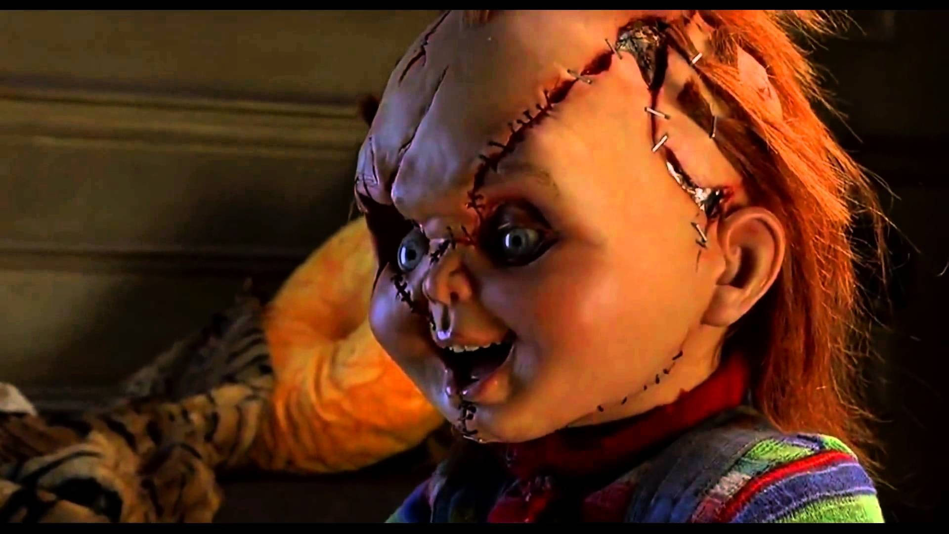 Child's Play Scar Face Chucky Background