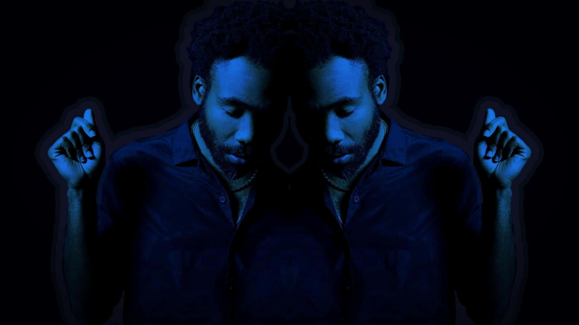 Childish Gambino Blue Duality Background