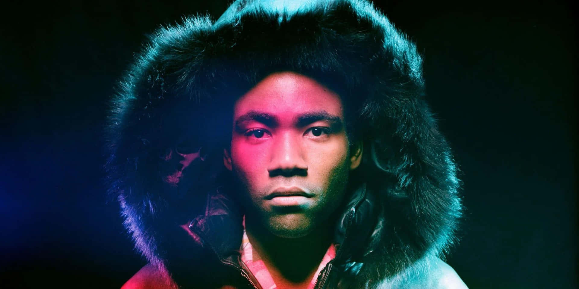 Childish Gambino Colorful Portrait Background