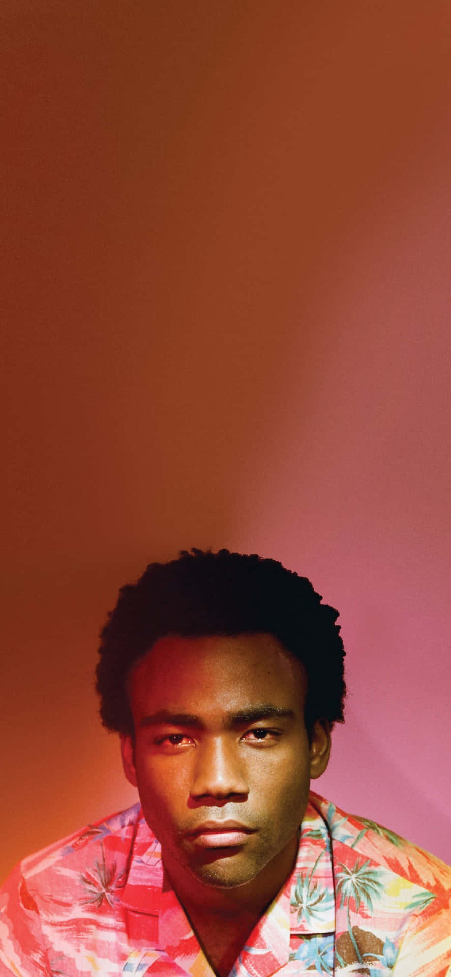 Childish Gambino Red Gradient Background