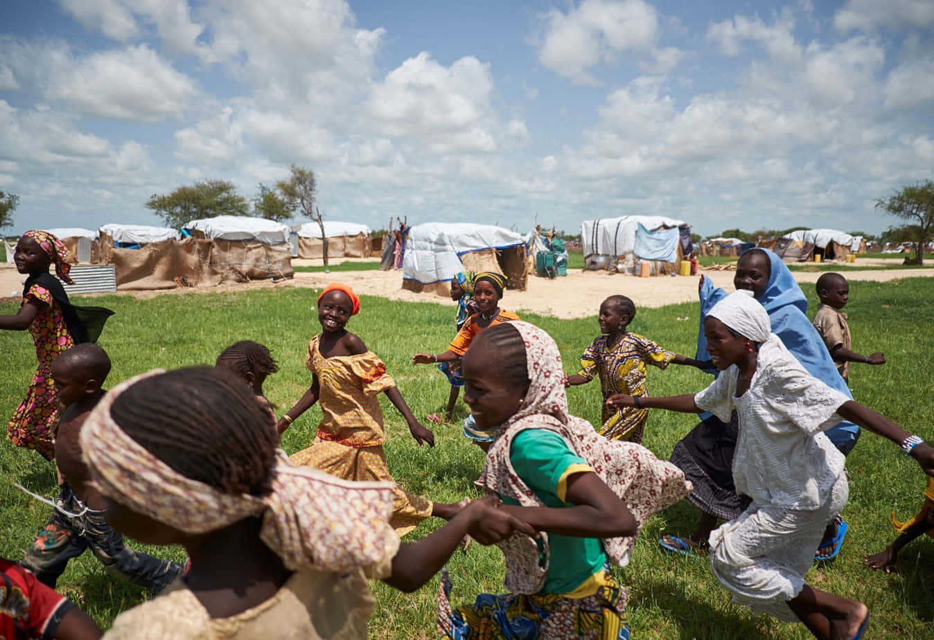Children Receiving Humanitarian Aid