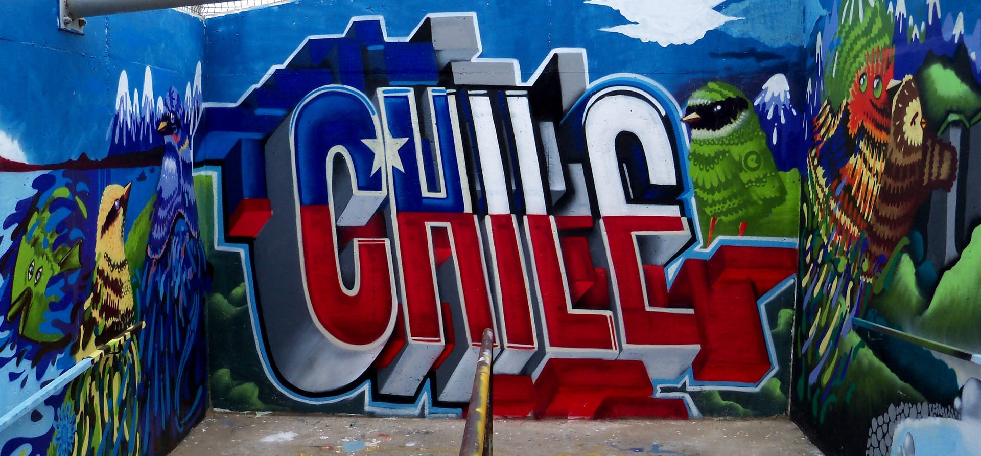 Chile Wall Graffiti Dope Laptop